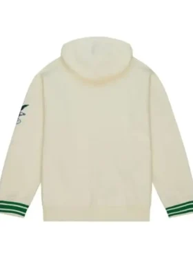 Philadelphia Eagles Cream Retro Hoodie Back Look