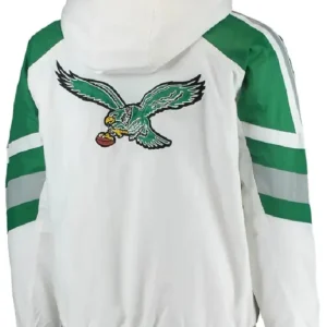 Philadelphia White Eagles Hooded Jacket Back Look