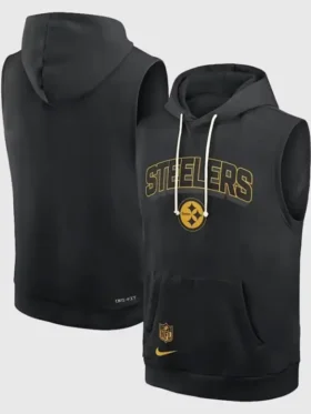 Pittsburgh Steelers Sideline Sleeveless Hoodie