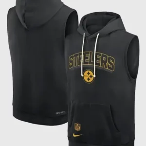 Pittsburgh Steelers Sideline Sleeveless Hoodie