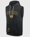 Pittsburgh Steelers Sideline Sleeveless Hoodie Front Look
