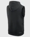 Pittsburgh Steelers Sideline Sleeveless Hoodie Back Look