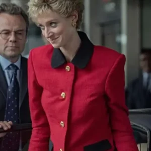 Princess Diana The Crown S05 Red Coat Front Look