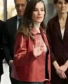 Queen Letizia Awards Ceremony Leather Jacket