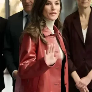 Queen Letizia Awards Ceremony Leather Jacket