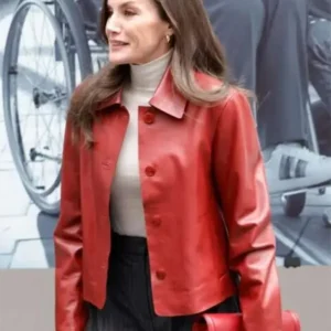 Queen Letizia Awards Ceremony Leather Jacket