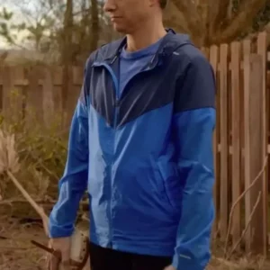 Ralph Macchio Cobra Kai S04 Blue Jacket Front Look