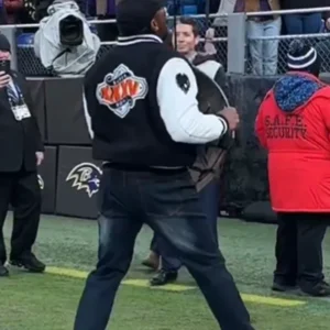 Ray Lewis Baltimore Ravens Varsity Jacket Back