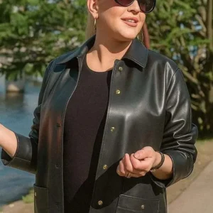 Real Housewives of Orange County Shannon Beador Black Coat