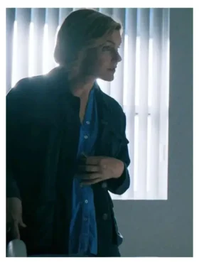 Rhea Seehorn Pluribus Jacket Front Look