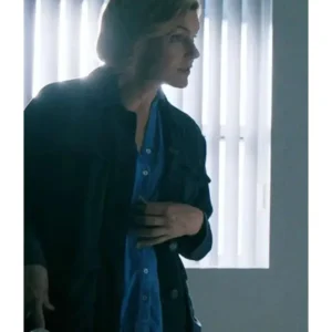 Rhea Seehorn Pluribus Jacket Front Look