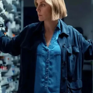 Rhea Seehorn Pluribus Jacket Front Look