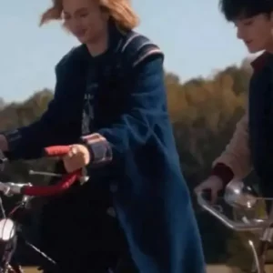Robin Buckley Stranger Things S05 Blue Coat Front Look