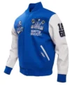 Royal Hampton Pirates Homecoming Blue Varsity Jacket
