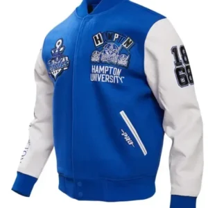 Royal Hampton Pirates Homecoming Blue Varsity Jacket