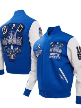 Royal Hampton Pirates Homecoming Blue Varsity Jacket