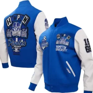 Royal Hampton Pirates Homecoming Blue Varsity Jacket