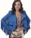 Ruby Allen EastEnders Fringe Leather Jacket