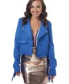 Ruby Allen EastEnders Fringe Leather Jacket