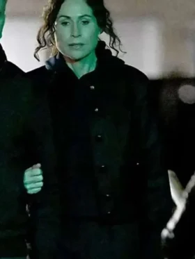 Run Away Minnie Driver Black Jacket Front Look