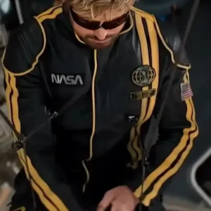 Ryan Gosling The Fall Guy 2024 Leather Jacket Front look