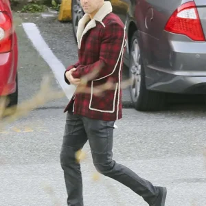 Ryan Reynolds Red Deadpool Jacket Front Look