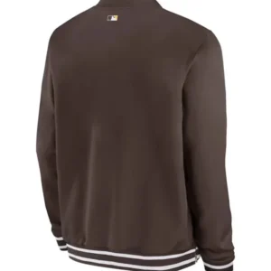 San Diego Padres MLB Brown Jacket Back LooK