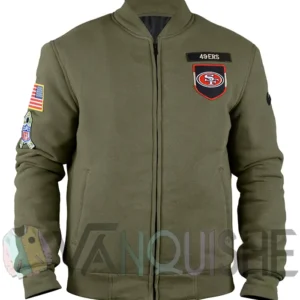 San Francisco 49ers 2025 Salute to Service Bomber Jacket