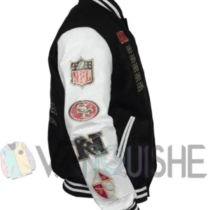 San Francisco 49ers Nike Rivalries Varsity Jacket Front Look