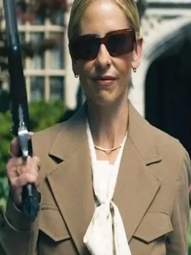 Sarah Michelle Gellar Ready or Not 2 Here I Come Brown Blazer Front Look