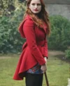 Season 3 Riverdale Cheryl Blossom Red Hooded Jacket Front look
