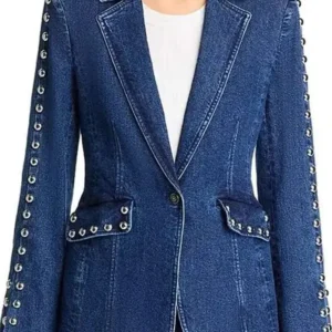 Shayanne Millet Margo’s Got Money Troubles Denim Blazer Front Look