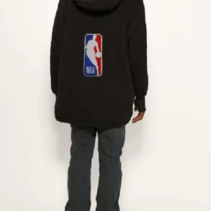 Sherpa Lounger Jacket Black Color Back Look
