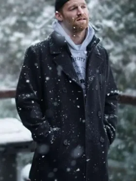 Shoresy S2 Jared Keeso Black Peacoat Front Look