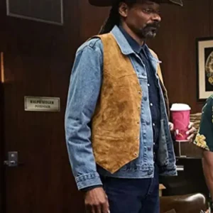 Snoop Dogg Day Shift Brown Suede Leather Vest