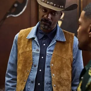 Snoop Dogg Day Shift Brown Suede Leather Vest