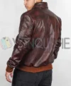 Stegaro Fighter Pilot Brown Leather A2 Bomber Jacket