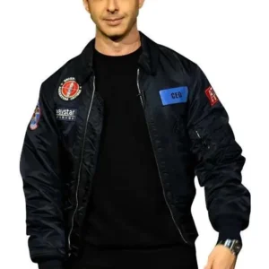 Succession Kendall Roy CEO Flight Jacket Front Look