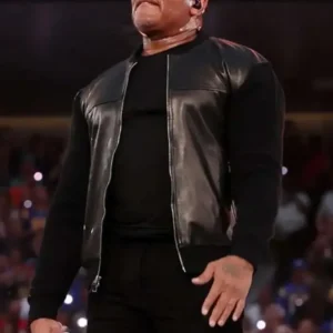 Super Bowl Dr. Dre Black Leather Jacket