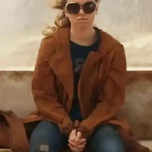 Supergirl 2026 Milly Alcock Brown Coat Front Look