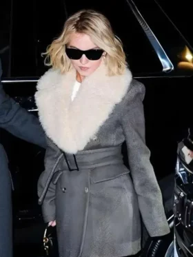 Sydney Sweeney NYC 2025 Fur Coat