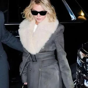 Sydney Sweeney NYC 2025 Fur Coat