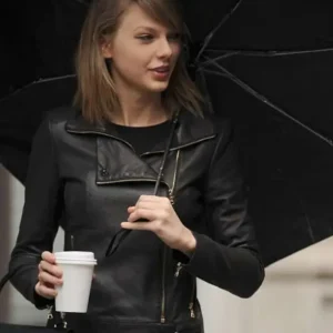 Taylor Swift Stylish Black Leather Jacket