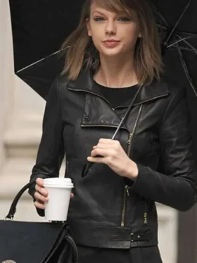 Taylor Swift Stylish Black Leather Jacket