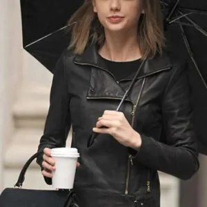 Taylor Swift Stylish Black Leather Jacket