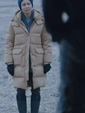 Thandiwe Newton God’s Country Puffer Coat Front look