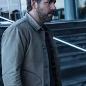 The Adam Project Ryan Reynolds Jacket Front Look