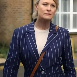 The Girlfriend Robin Wright Striped Blazer Front look