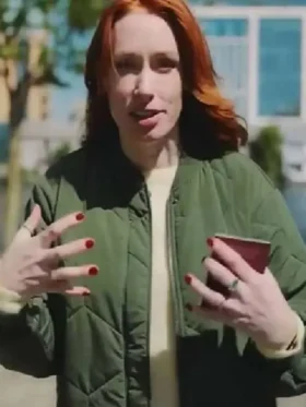 The In­fi­nite Ex­plor­er with Han­nah Fry Green Bomber Jacket