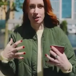 The In­fi­nite Ex­plor­er with Han­nah Fry Green Bomber Jacket